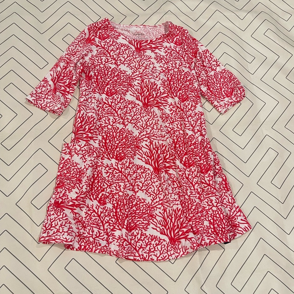 Sweet Bamboo Coral Reef Swing Dress
